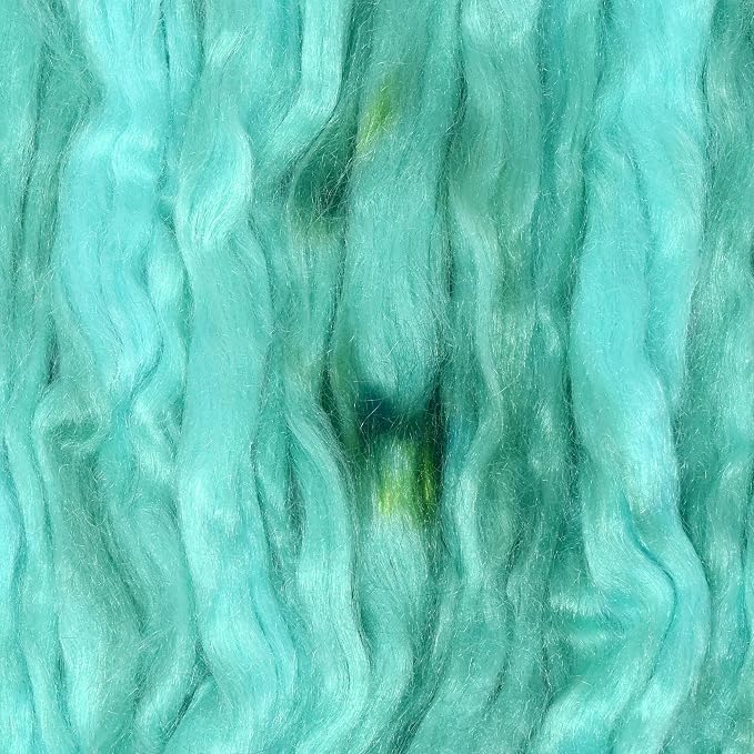 Hand Dyed FIRESTAR Nylon Fiber for Spinning, Felting and Doll Making. Trilobal - Image 2