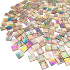 1.1 LB Ice Jade Mosaic Tiles, 0.59“ Square Glass Mosaic Pieces - Image 4
