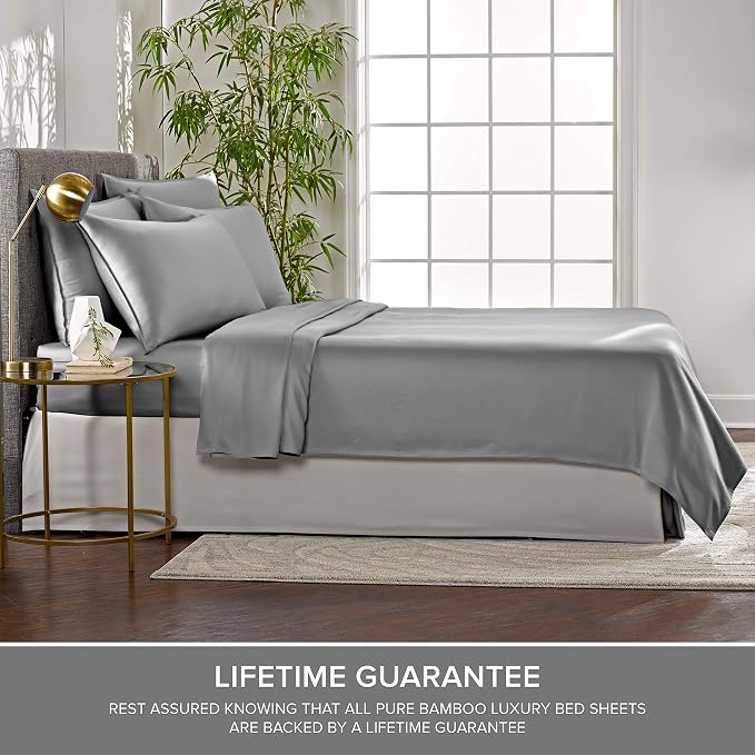 Pure Bamboo Twin XL Sheets, Genuine 100% Organic Viscose Derived from Bamboo - Image 4