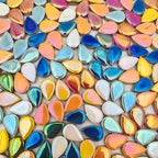 1.1lb Ceramic Mosaic Tiles, Mixed Colour Ceramic Mosaic Pieces - Image 6