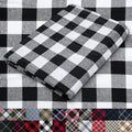 Pico Textiles 5 Yards Bolt Black and White Buffalo Plaid Checkered Flannel by PicoTextiles