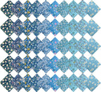 HANPATQUI 50PCS 5 x 5 inch Blue Printed 100% Cotton Fat Quarters Fabric - Image 4