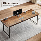 Coleshome 79 Inch Large Computer Desk - Image 3