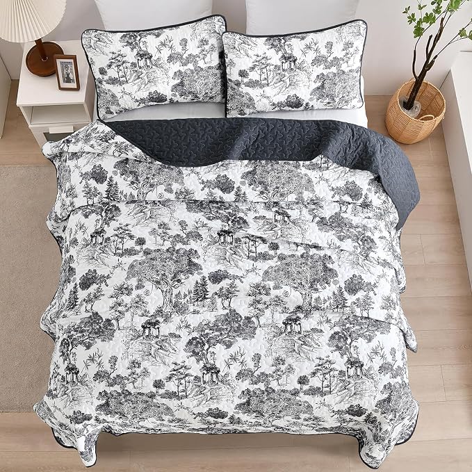 WONGS BEDDING Botanical Quilt Set Full Size - Image 3