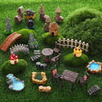 32 Pcs Fairy Garden Accessories Miniature Landscape Ornaments Set | Resin - Image 2