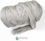 Chunky arm Yarn 8 lb XXL Natural Color un-Dyed Wool roving arm Knit Projects - Image 2