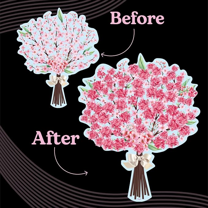 Unwynd Poke Art Cherry Blossom Flower Bouquet | Mess-Free Arts and Crafts - Image 7