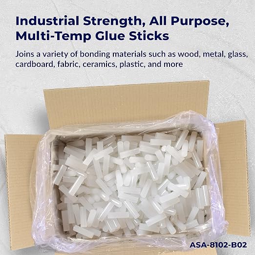 ASA Industrial Hot Glue Sticks 5/8" x 2" Clear High Temp – Stronger Hold - Image 4
