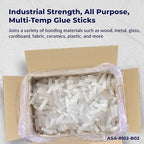 ASA Industrial Hot Glue Sticks 5/8" x 2" Clear High Temp – Stronger Hold - Image 4