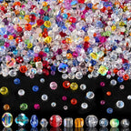 Christmas Glass Beads for Jewelry Making by OuMuaMua