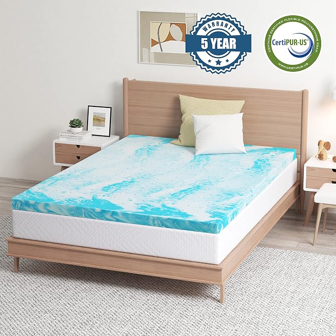 EGO Topper 4 Inch King Memory Foam Mattress Topper, Gel Foam Mattress Topper - Image 4