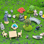 Cayway Outdoor Fairy Garden Miniatures Mini Zen Garden Accessories, Artificial - Image 2
