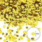 Mandala Crafts 6mm Cup Round Yellow Sequins - Image 3