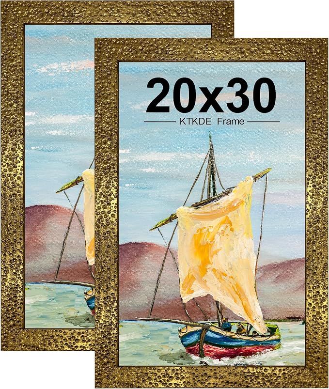 KTKDE 20x30 Picture Frame Set of 2, Ornate Vintage Poster Frames- 20 x 30 by KTKDE