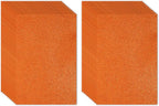 PATIKIL Orange Shiny EVA Glitter Foam Sheet 11 x 8 Inch 2mm Thick by PATIKIL