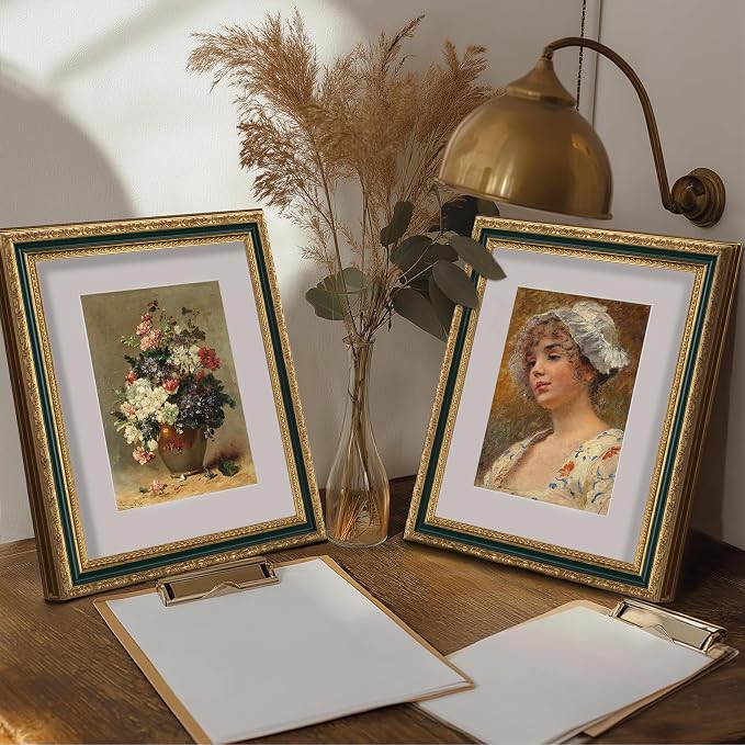 eletecpro 8x10 Vintage Picture Frame, Glass Cover, Horizontal or Vertical - Image 6