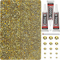 33000Pcs Metallic Gold Rhinestones by Worthofbest