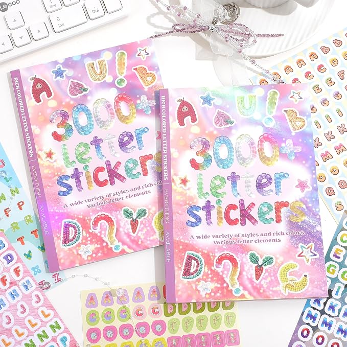 3000+ Pcs Alphabet Sticker for Journaling, Fun & Colorful Craft Letter Stickers - Image 7