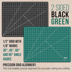 U.S. Art Supply 18" x 24" Self-Healing Cutting Mat 5-Ply - Image 3