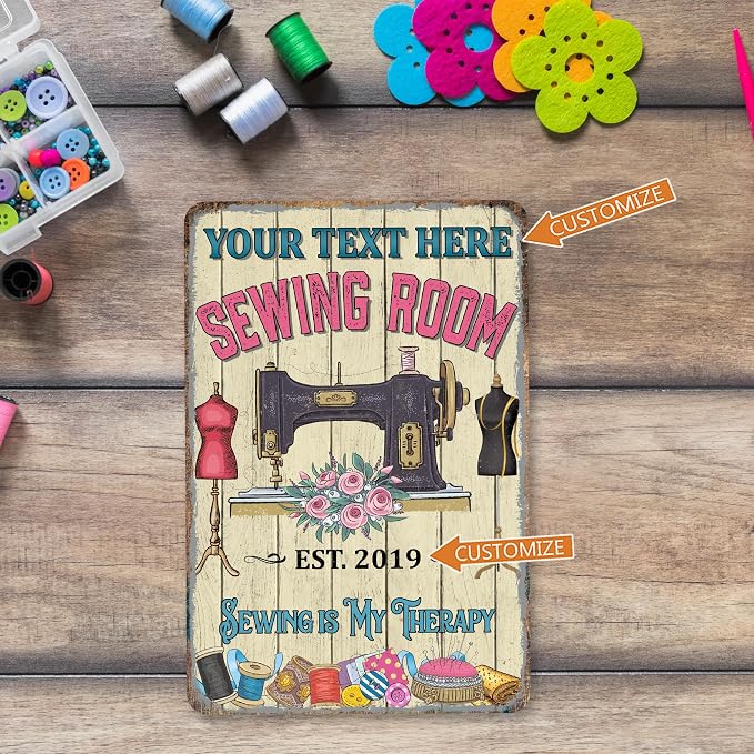 Personalized Sewing Room Sign Art Room Décor - Image 4