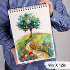 KOVIEDE 100% Cotton Watercolor Paper Pad 9"x12" - Image 6