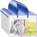 10 Pcs Art Portfolio Bags, 19 x 25 Inch Clear Poster Storage Bags by Reginary