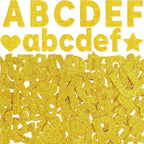 Glitter Foam Letter Stickers 469 Pcs Self-Adhesive Uppercase & Lowercase ABC by Unknown