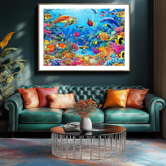 MINIWAN 500 Piece Puzzle for Adults Ocean Underwater World Coral Reef | Jigsaw - Image 4