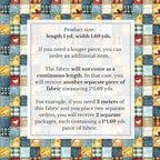 Patchwork Cotton Fabric Panel 61 x 36.6 Inches, Rustic Quilt Style Squares - Image 6