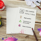 Silunkia 120 Sheets 100% Cotton Watercolor Paper 7 x 10, 140lb/300gsm - Image 3
