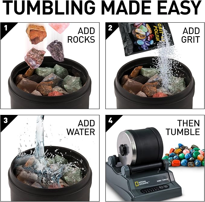 National Geographic Hobby Rock Tumbler Kit - Image 7