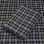 Pico Textiles 20 Yards Bolt Tan and Blue Tartan Plaid Flannel Fabric by PicoTextiles