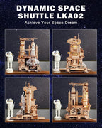 ROKR 3D Puzzles for Adults Space Shuttle, Interactive DIY Building Model - Image 6