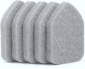Replacement Scrubber Refill for Moku Home Extendable Tub Tile Shower Brush for Cleaning Non-Scratch (5X Scrubber Sponge Gray)