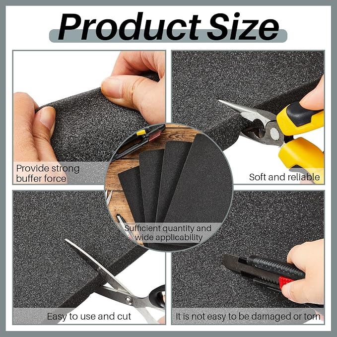 Amylove 16 x 12 x 0.5 Polyurethane Foam Sheet Foam Pad - Image 4