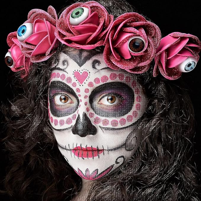 8 Pairs of 4 Colors 22mm Half Round Realistic Acrylic Eyes - Image 5