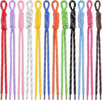 KJML DIY Paracord Keychain 12pcs Paracord Rope Keychain Braided Cord Rope Bag by KJMLDIY