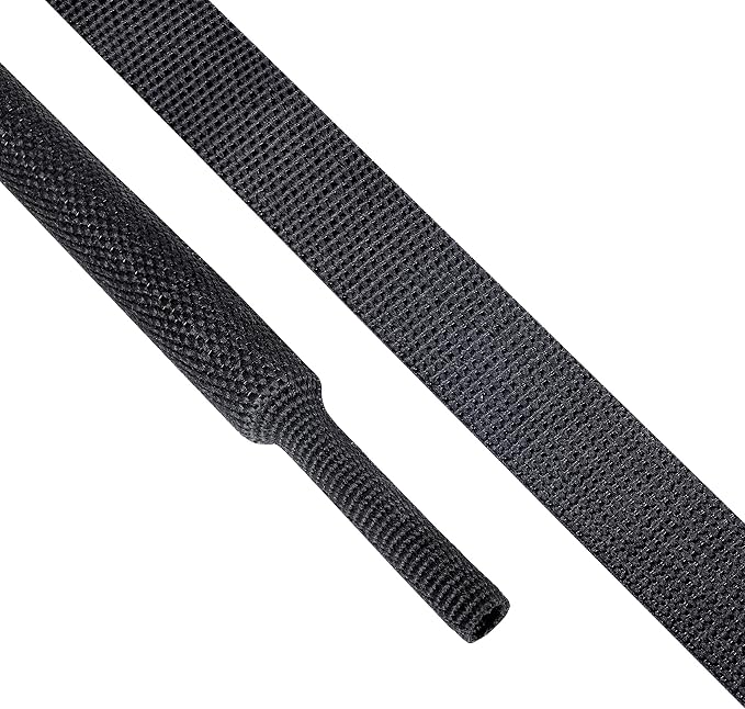 Heat Shrink Wire Loom 2:1 Shrinkable Braided Cable Sleeve 3/8 Inch ID-46ft by BuyUneed