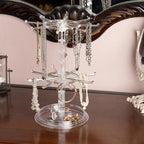 2 Tier Rotating Jewelry Display Stand, Necklace Holder, Jewelry Tree Stand - Image 5