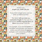 Patchwork Cotton Fabric Panel 61 x 36.6 Inches, Scandinavian Heart Pattern - Image 6