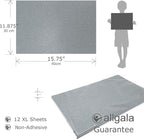 Allgala X-Large Glitter EVA Foam Sheets 12 Pack 12x16 inch Paper Sheets- Silver - Image 2