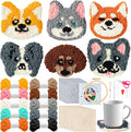WATINC Puppy Punch Needle Coaster Kit by WATINC