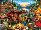 500 Piece Jigsaw Puzzle for Adults – Cozy Cabin Lake Camping Scene by Unknown