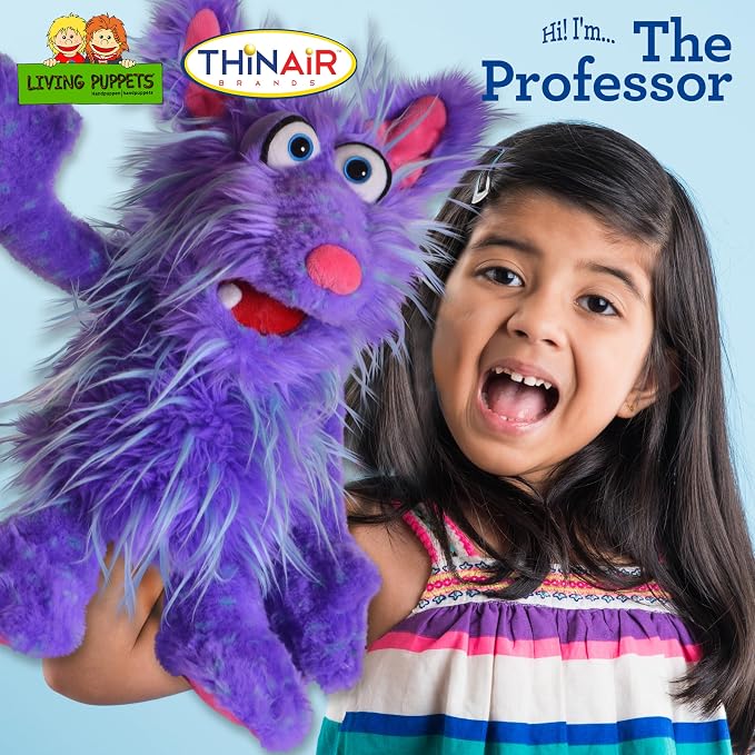 Living Puppets 16-Inch Plush Purple Monster Hand Puppet - Image 2