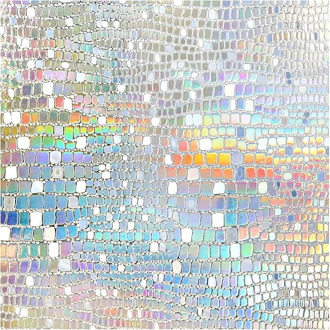 rabbitgoo Window Privacy Film Decorative Rainbow Cling, 35.4" x 157.4" | 3D by rabbitgoo