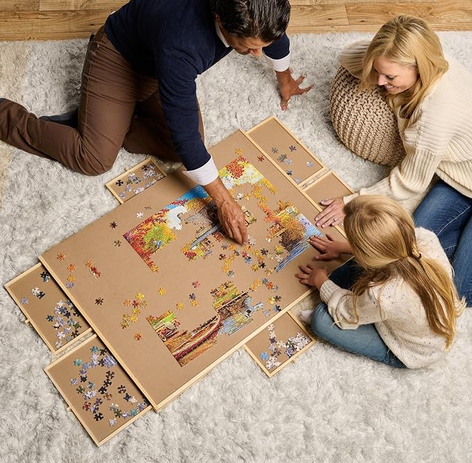 1500 Piece Rotating Wooden Puzzle Board - Image 7