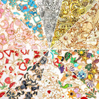 500 PCS Charms for Jewelry Making, Keychains & Craft Projects, Bulk Jewelry by CRWEETY