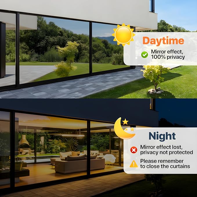 One Way Window Privacy Film Reflective Window Tint - Image 5