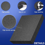 DECOHS 8 Pcs Polyurethane Foam Sheets- 2 Sizes Cuttable Foam Inserts - Image 3