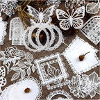 Diuhofart 60Pcs Large Scrapbook Embellishments Frame Lace Paper Cutout by Diuhofart